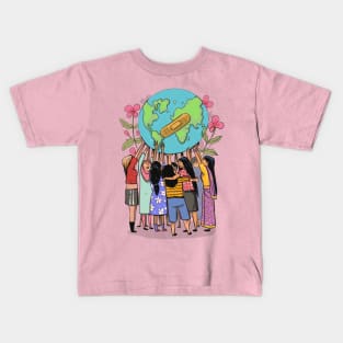 Women heal the world Kids T-Shirt